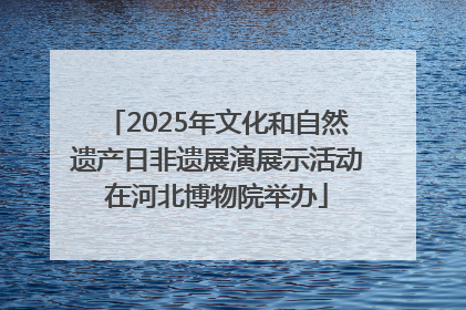 2025年文化和自然遗产日非遗展演展示活动在河北博物院举办