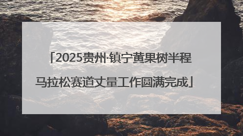 2025贵州·镇宁黄果树半程马拉松赛道丈量工作圆满完成