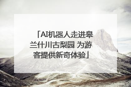 AI机器人走进皋兰什川古梨园 为游客提供新奇体验